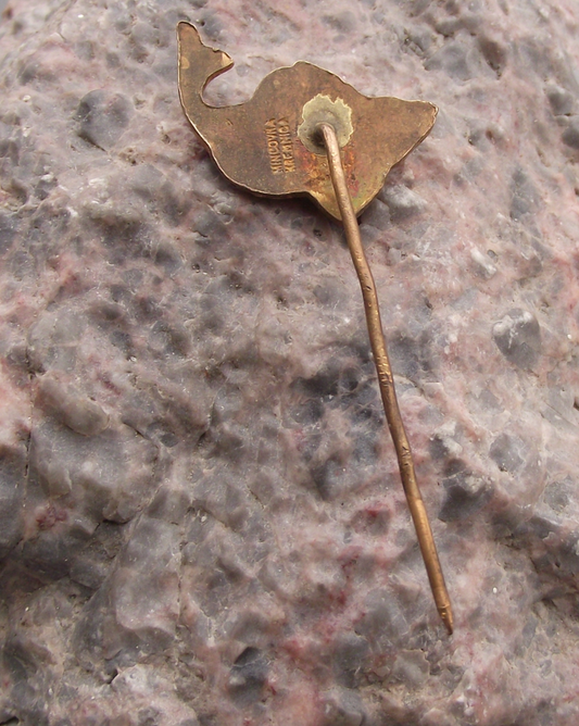 Vintage Tokoz Fishing Reels Angling Equipment Carp Fish Pin Badge