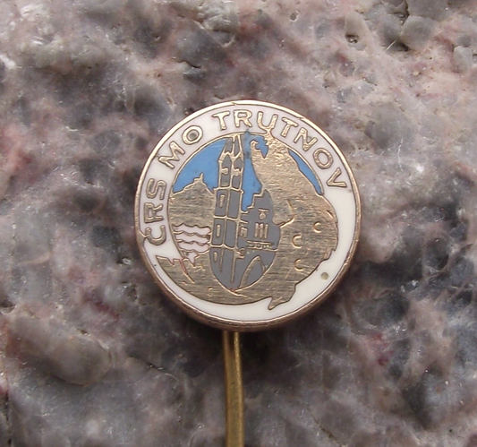 Vintage Trutnov Fishing Angling Association CRS Fish Members Pin Badge