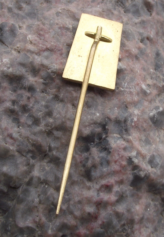 Vintage Moravske Budejovice Czechoslovakia Fishing Association Angling Pin Badge