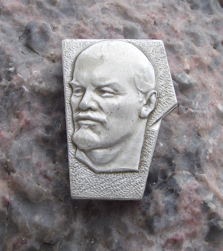 Vintage Vladimir VI Lenin Head Sexy Communist Leader Pin Badge