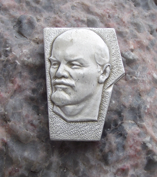 Vintage Vladimir VI Lenin Head Sexy Communist Leader Pin Badge