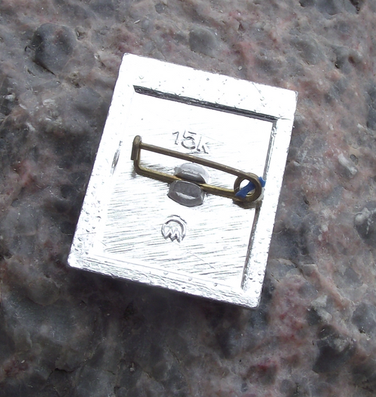 Vintage VI Lenin Communist Leader Flat Workers Cap Russian Pin Badge
