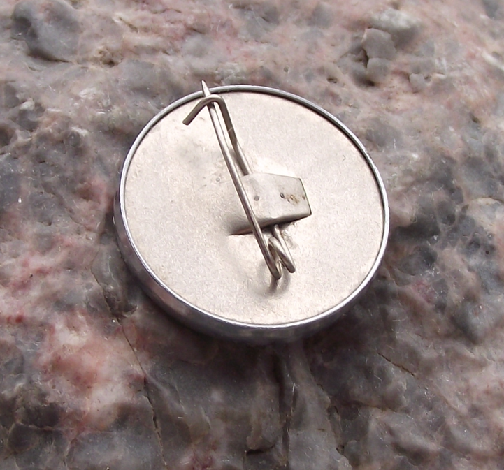 Vintage Lenin Head Profile Communist Leader Mirrored Pin Badge