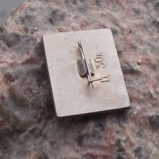 Vintage Vladimir VI Lenin Socialist Revolutionary Russian Mirror Pin Badge