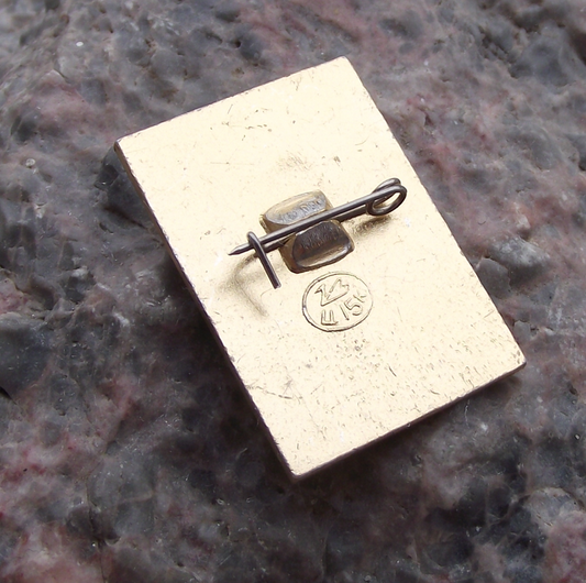 Vintage VI Lenin Communist Leader Head Personal Signature Pin Badge