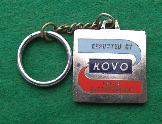 Vintage Czechoslovakia Aritma Computer Punch Card Machines Keychain - Badgecrazy