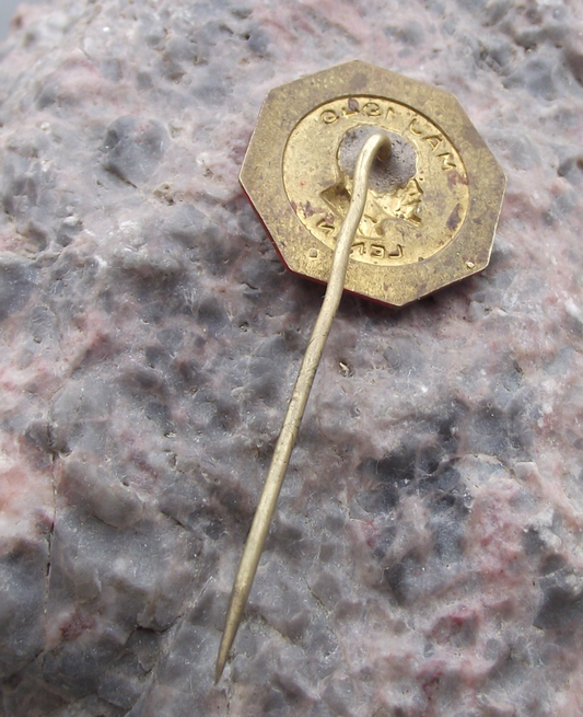 1949  Vladimir Lenin Bust Socialist May Day Spring Celebrations Pin Badge