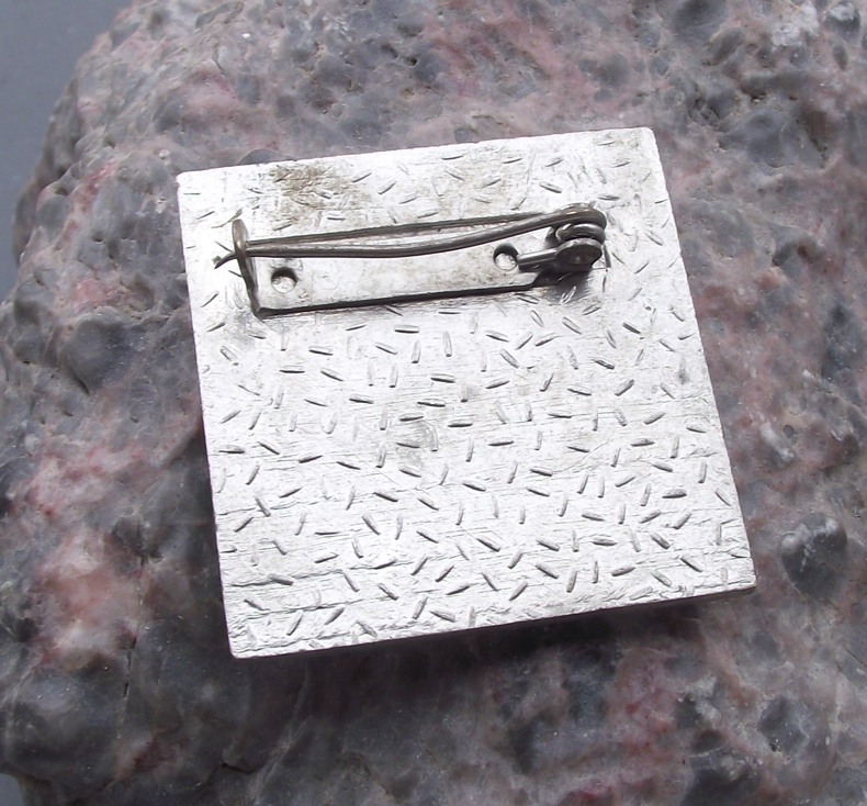 Vintage Czechoslovakia Skiing Association Czech Skier Mountain Pin Badge