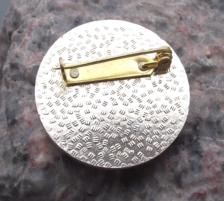 Vintage Czechoslovakia Skiing Association Czech Skier Pin Badge