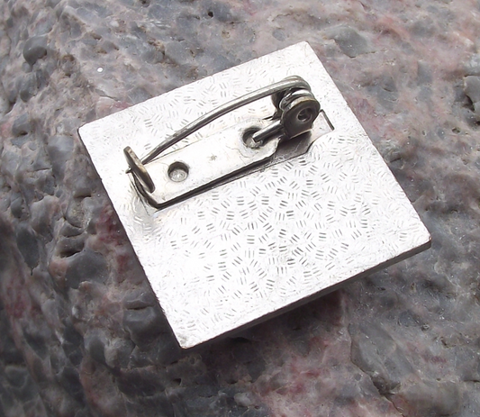 Vintage Czechoslovakia Skiing Association Czech Skier Mountain Small Pin Badge - Badgecrazy