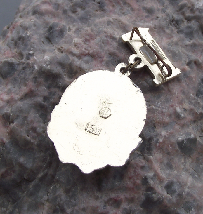 Vintage Vladimir Lenin Head Profile Soviet Leader Award Medal Style Pin Badge