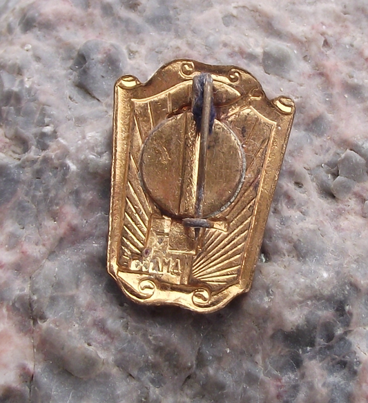 Vintage Leningrad St Petersburg Finland Station Lenin Bolshevik Statue Pin Badge