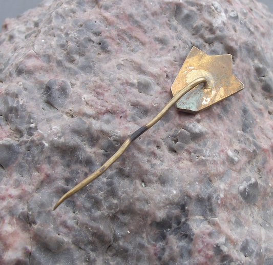 Pardubice Czech Fishing Association 65th Anniversary CSRS Fish Hook Pin Badge
