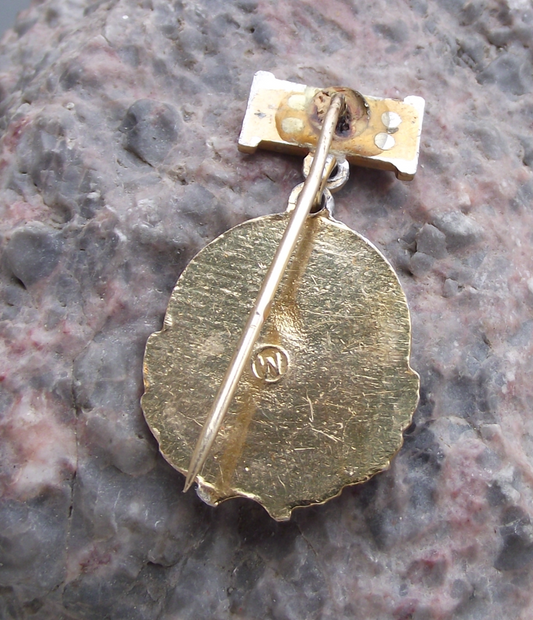 Vintage Vladimir Lenin Head Profile Soviet Leader Award Medal Stick Pin Badge