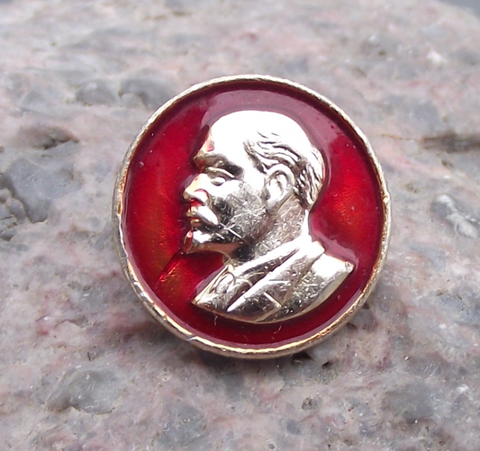 Vintage Vladimir VI Lenin Socialist Revolutionary Russian Revolution Pin Badge