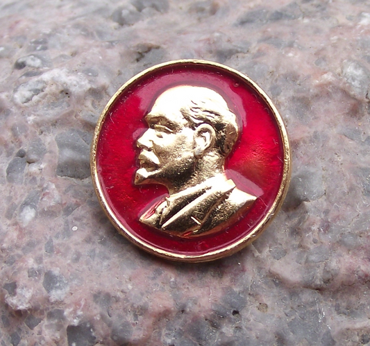Vintage Vladimir VI Lenin Socialist Revolutionary Russian Revolution Pin Badge