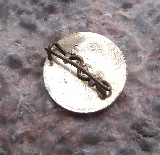 Vintage Vladimir VI Lenin Head Soviet Leader Blue Background Field Pin Badge