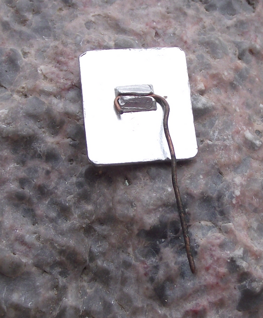 Vintage Square Lenin Head Profile Soviet Revolutionary Leader Pin Badge