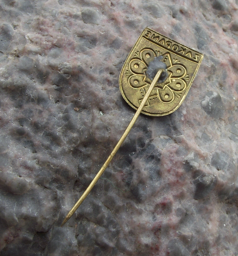 Vintage Old Polish Coat of Arms Zakopane Official Heraldic Crest of Poland Pin Badge
