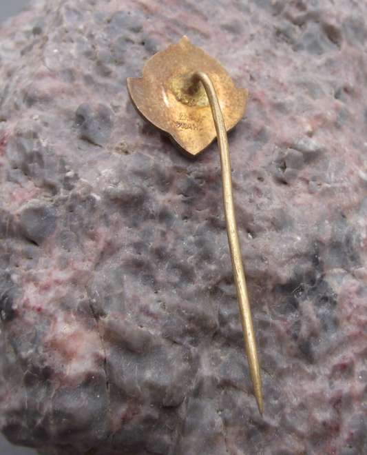 1961 CSA Czechoslovak Army Coal Mine Motif Pin Badge - Badgecrazy