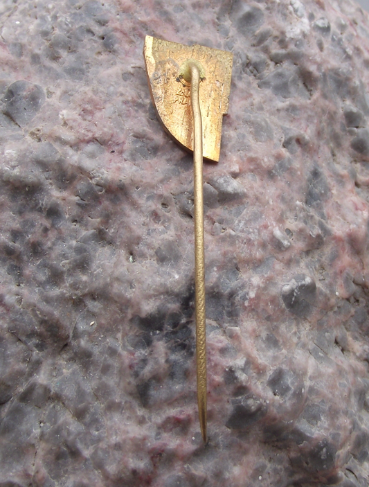 Vintage Czech Mining President Gottwald Black Coal Mine Kladno Pin Badge - Badgecrazy