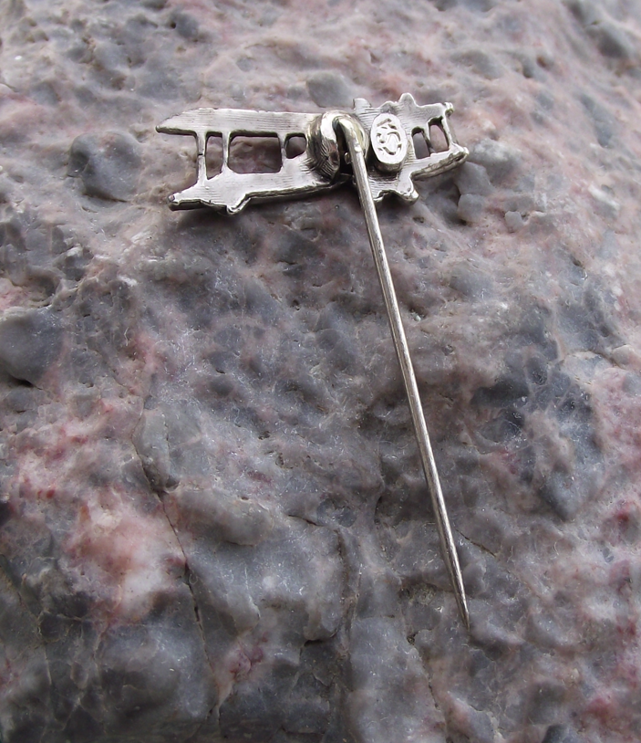 Vintage CSA Czech Airlines Aero A.14 Brandenburg Biplane Pin Badge
