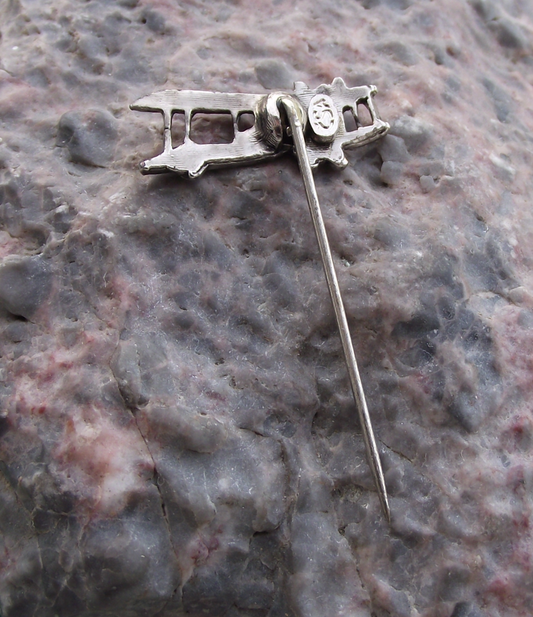 Vintage CSA Czech Airlines Aero A.14 Brandenburg Biplane Pin Badge