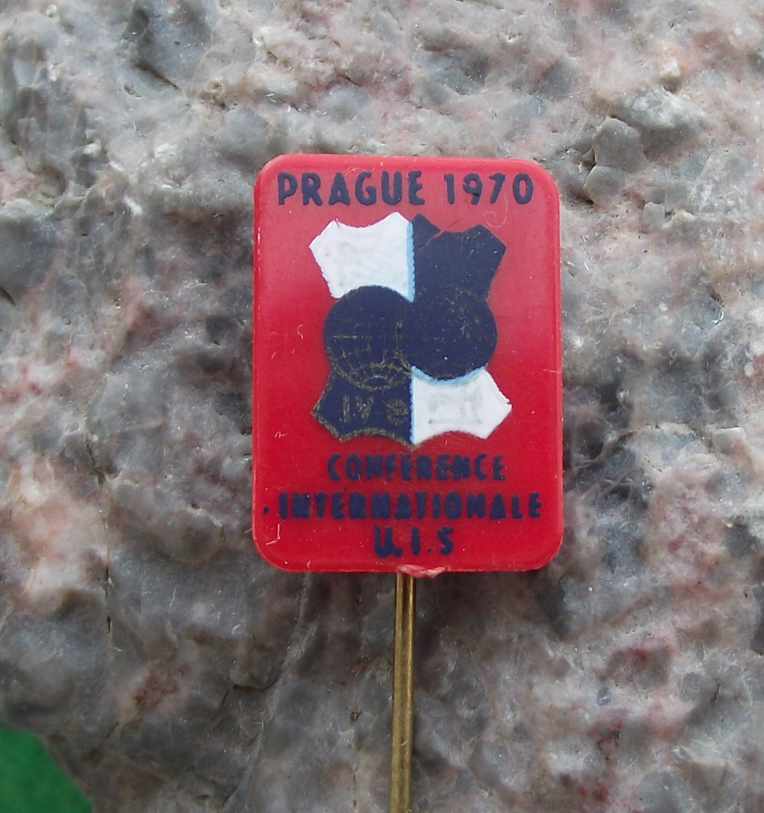 1970 Prague Textile Workers Trade Union UIS 4th Conference Pin Badge