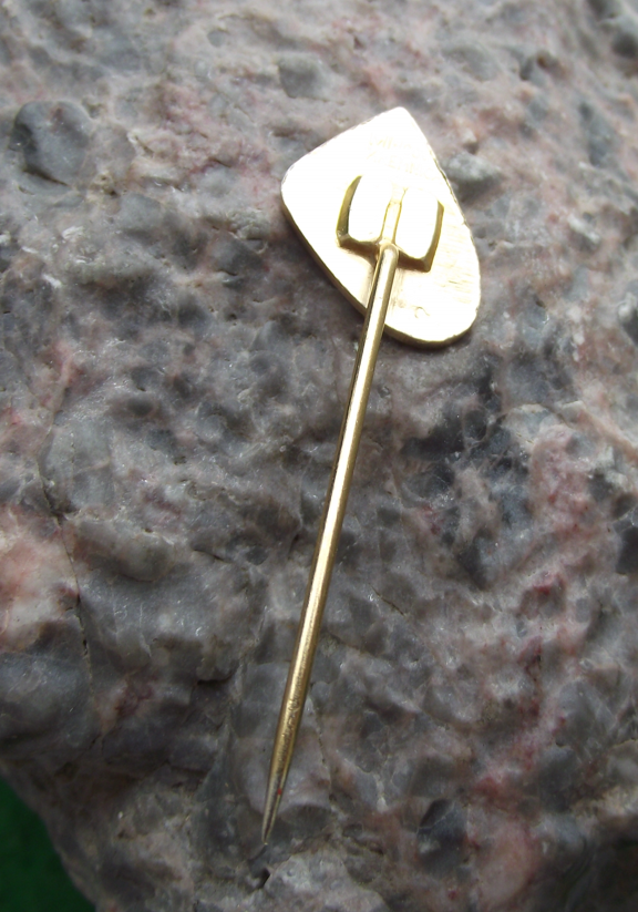 1964 National Miners Mine Workers Day Mining Trade Union Lantern Pin Badge - Badgecrazy