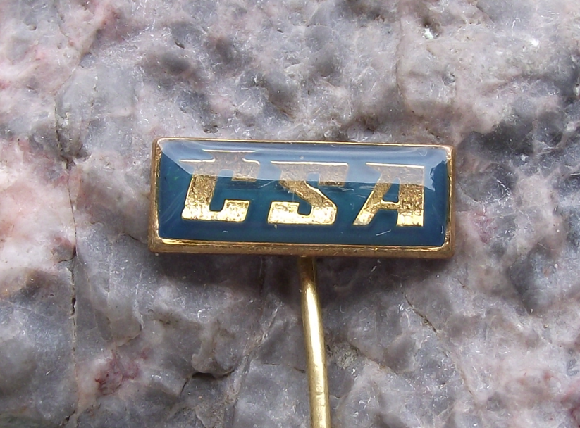 Vintage CSA Czech Airlines Aircraft Logo Motif Aviation Pin Badge