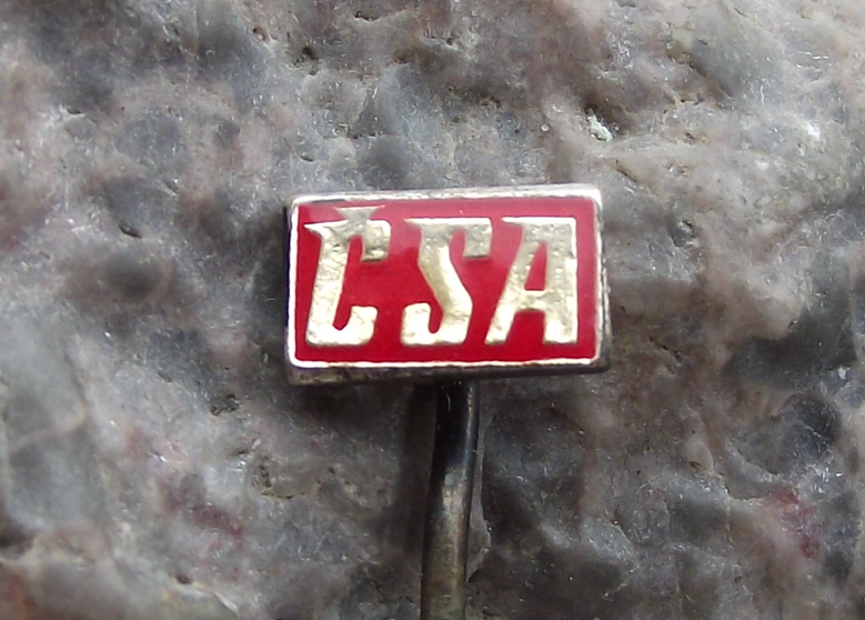 Vintage CSA Czechoslovakia Czech Airlines Small Logo Pin Badge