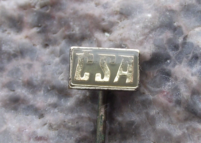 Vintage CSA Czechoslovakia Czech Airlines Small Logo Pin Badge