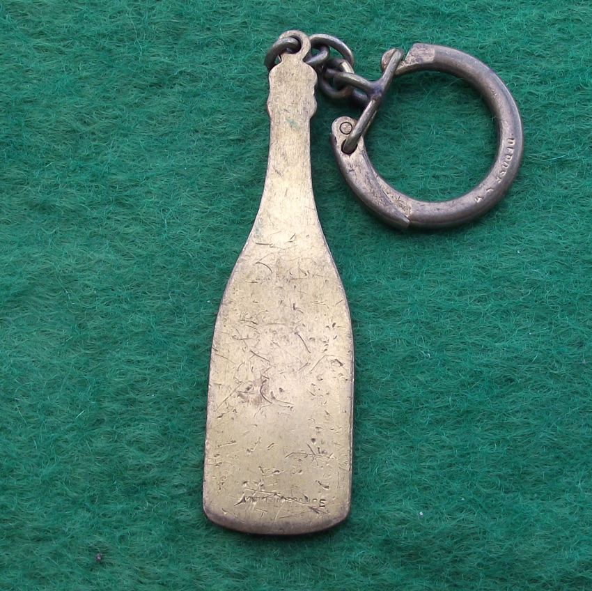 Vintage Ernest Irroy Champagne Bottle Keychain Keyring - Badgecrazy