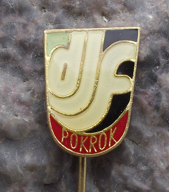 Vintage DJF Dul Julius Fucik Coal Mines Ostrava Czechoslovakia Pin Badge