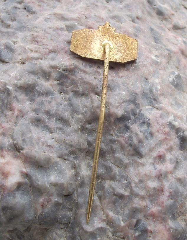 Vintage KVHUV Brown Coal Gas Processing Plant Vresova Czech Pin Badge - Badgecrazy