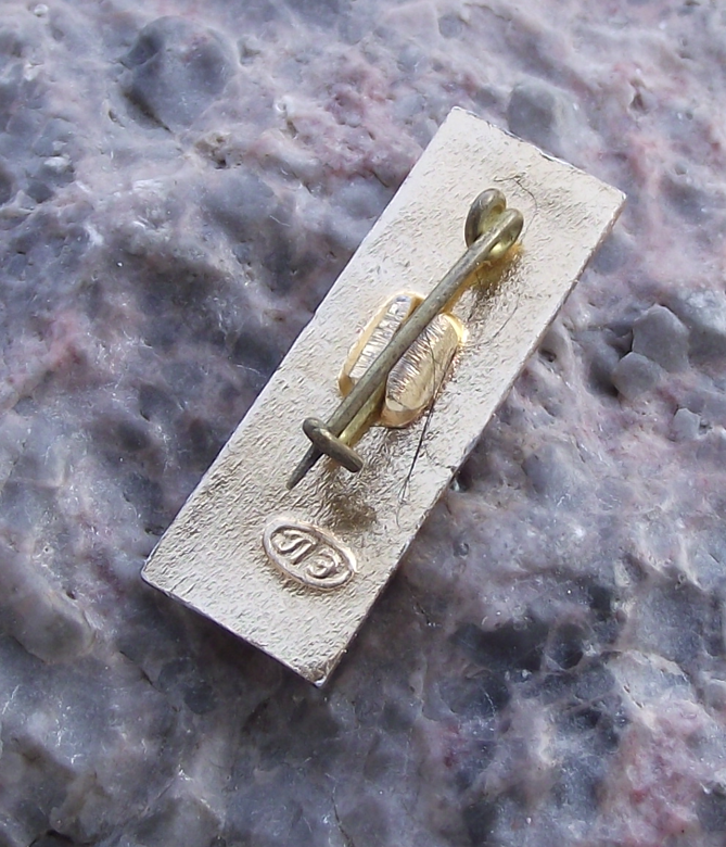 1961 Vostok 1 Hammer and Sickle CCCP Rocket Launch Motif Pin Badge - Badgecrazy