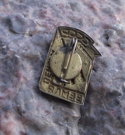 Vintage Venera Soviet Union Launch Vehicle Mission to Venus Pin Badge - Badgecrazy