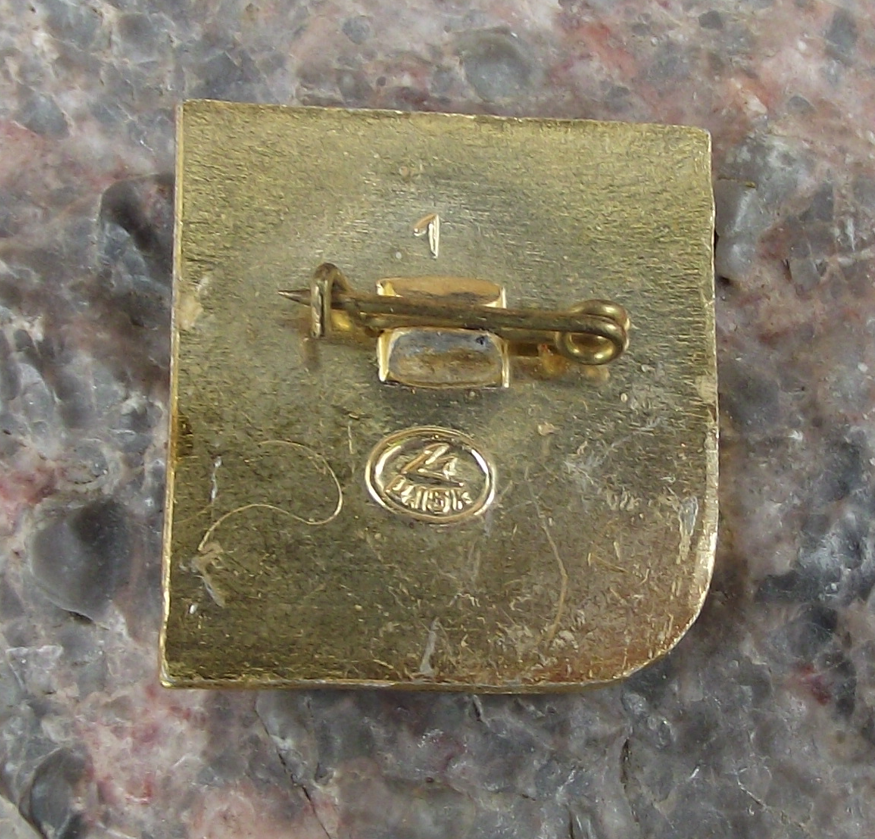 Vintage Vladimir Lenin Golden Head Soviet Union Leader Pin Badge - Badgecrazy