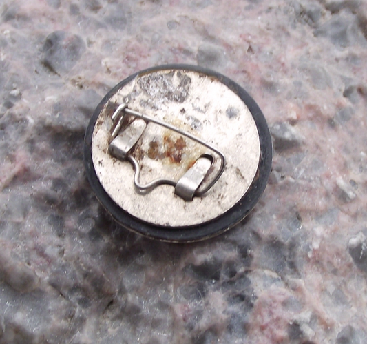 Vintage Vladimir Lenin Communist Leader Golden Bust Pin Badge
