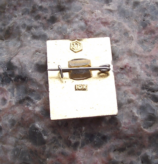 Vintage Soviet Lenin Head Outline Soviet Political Left Wing Black Pin Badge