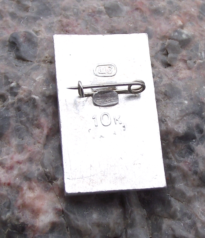 Vintage Lenin Birthplace Ulyanovsk Communist Monument Statue Pin Badge