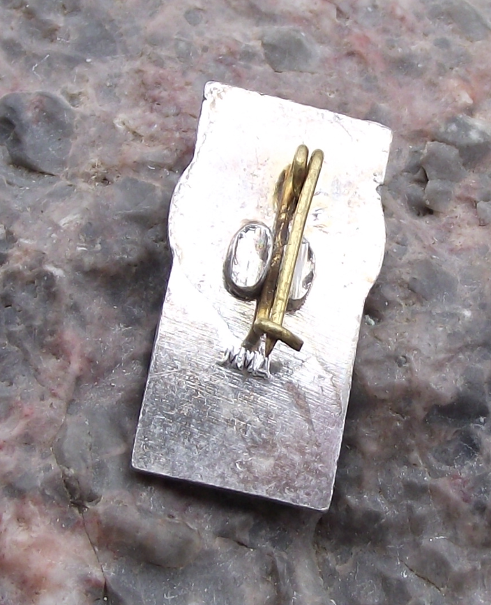 Vintage Lenin Factory Electricity Pylon Dam Electrification Celebration Pin Badge