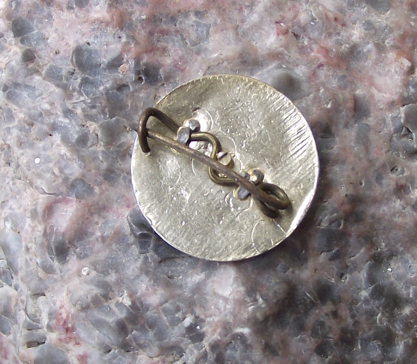 Vintage Later Vladimir Lenin 3D Raised Relief Golden Head Enamel Pin Badge