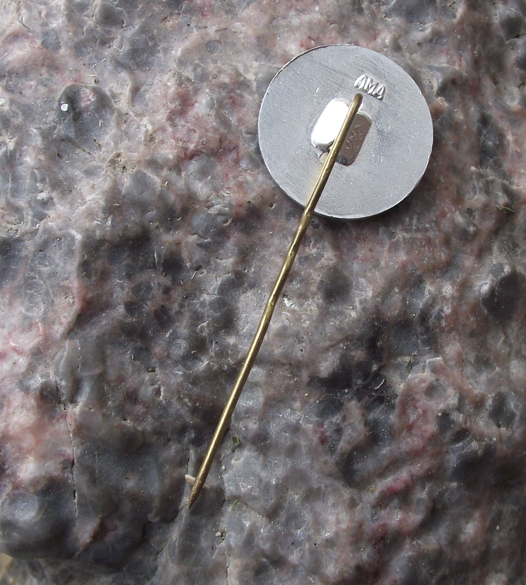 Vintage Soviet Lenin Raised Head Russian Political Left Wing Round Pin Badge