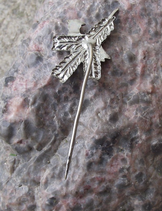 Vintage Czech Hunters Association Pheasant and Pine Twig Pin Badge