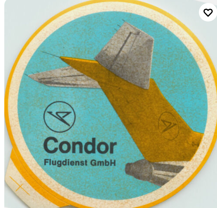 Vintage Condor German Airlines Deutsche Flugdienst Logo Pin Badge - Badgecrazy