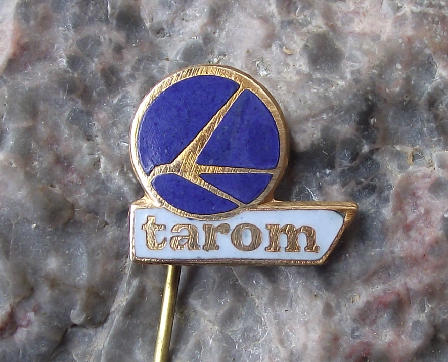 Vintage TAROM Romanian Airlines Aircraft Bird Logo Eagle Pin Badge