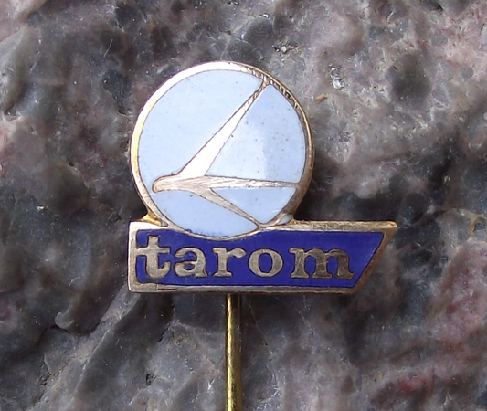 Vintage TAROM Romanian Airlines Aircraft Bird Logo Eagle Pin Badge