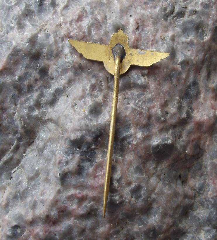 1950's JAT Yugoslavia Serbia Airlines Crest Aircraft Logo Pin Badge