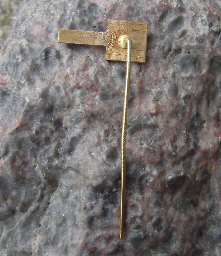 1971 Pragotron Time Measuring Timekeeping Systems Anniversary Pin Badge